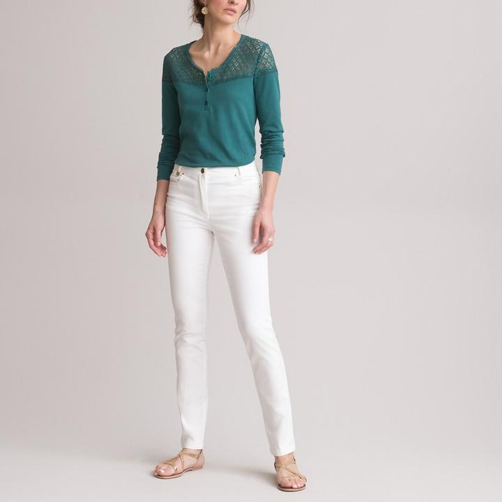 Immagine prodotto Anne Weyburn Pantaloni dritti a cinque tasche in cotone elasticizzato (36)