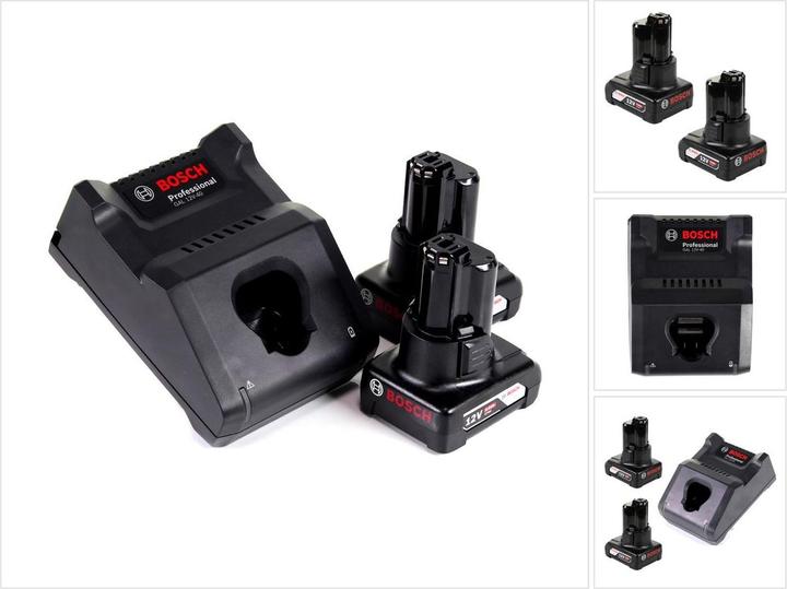 Bosch Professional Bosch GAL 12V-40 Professional Fast charger for 12V batteries ( 1600A019R3 ) + 2x 6.0 Ah battery ( (12 V)