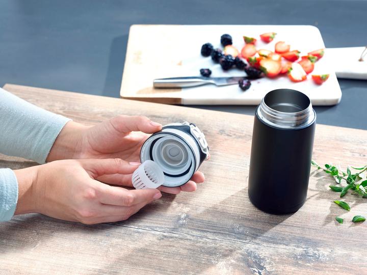 Produktbild Leifheit Borraccia Flip Acciaio Nero 350ml (0.35 l)