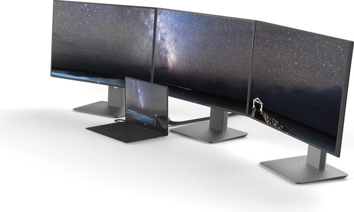 Produktbild LINQ Connects USB-C -> 1x HDMI, 1x DP, 1x miniDP, 1x VGA, 1x USB-C, 2x USB-A LQ48019 grey (USB-C, 7 Ports)
