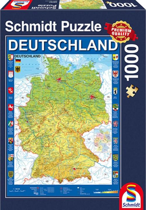 Immagine prodotto Schmidt Spiele Mappa di Germania (1000 pezzi)