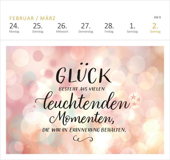 Actual product image Postk.Calendar Lucky Mantras (17 x 17 cm, Hardcover, German)
