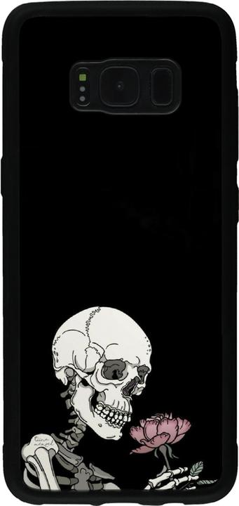 Immagine prodotto PhoneLook Cover silicone nero Halloween 2023 rosa e scheletro (Samsung Galaxy S8+)