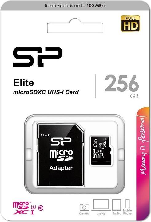 Produktbild Silicon Power Elite (256 GB, microSDXC, U1, UHS-I)