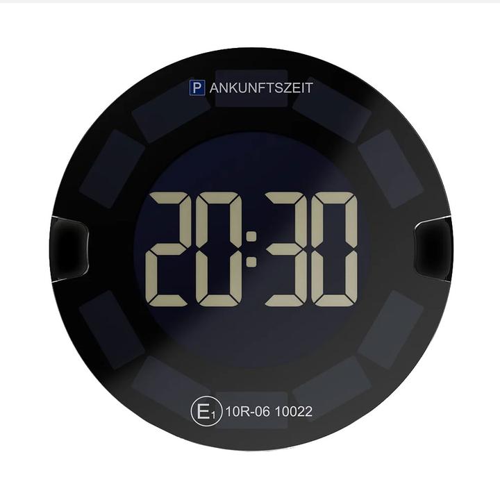 Ooono P-DISC 3 (New) - Elektronische Parkscheibe Solar mit Zulassung fürs Auto - Automatische Digita