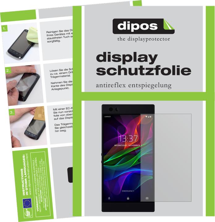 Actual product image Dipos Screen Protector Anti-Glare (2 Piece, Razer Phone)