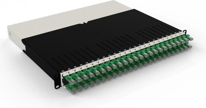 Actual product image PATCHBOX one / 8RU / Cat 6A, UTP, 0.8 m, green (UTP, CAT6a, 0.80 m)