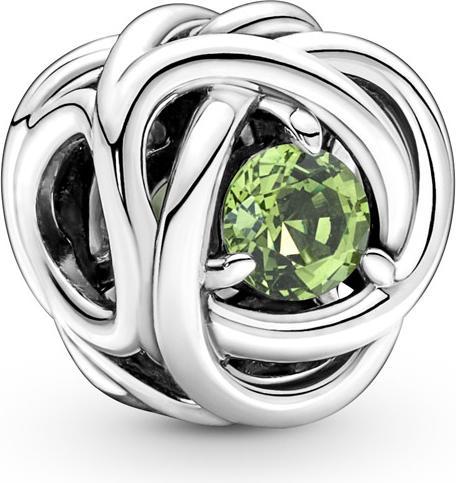 Image du produit Pandora August Pierre de naissance vert printemps Cercle d'éternité Charm (Argent 925)