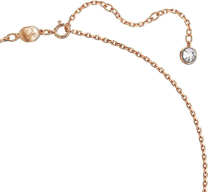 Actual product image Swarovski Iconic Swan Necklace Swan Medium Pink Rose Gold (Swarovski Metal, 42 - 47 cm)
