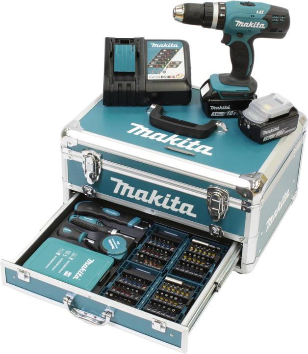 Actual product image Makita DHP453RFX2 Set (Rechargeable battery operated)