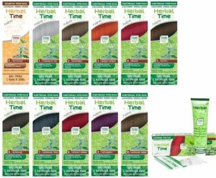 Produktbild Herbal Time Henna Färbecreme Krauterzeit Natural Hair Dye 75ml Gebrauchsfertig