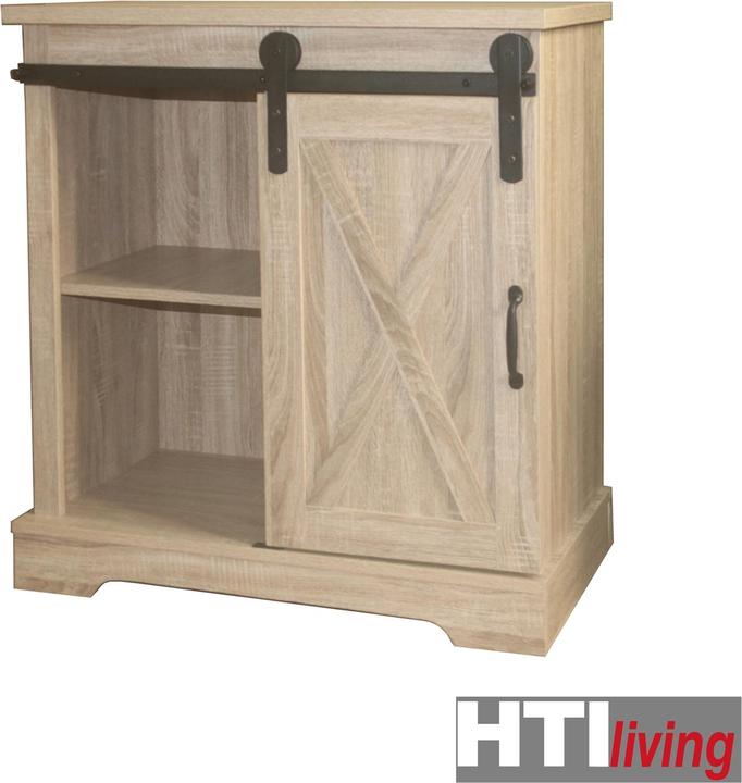 Immagine prodotto HTI-Living Cassettiera con anta scorrevole Thekla country house Sonoma (79 x 39 x 81,5 cm)