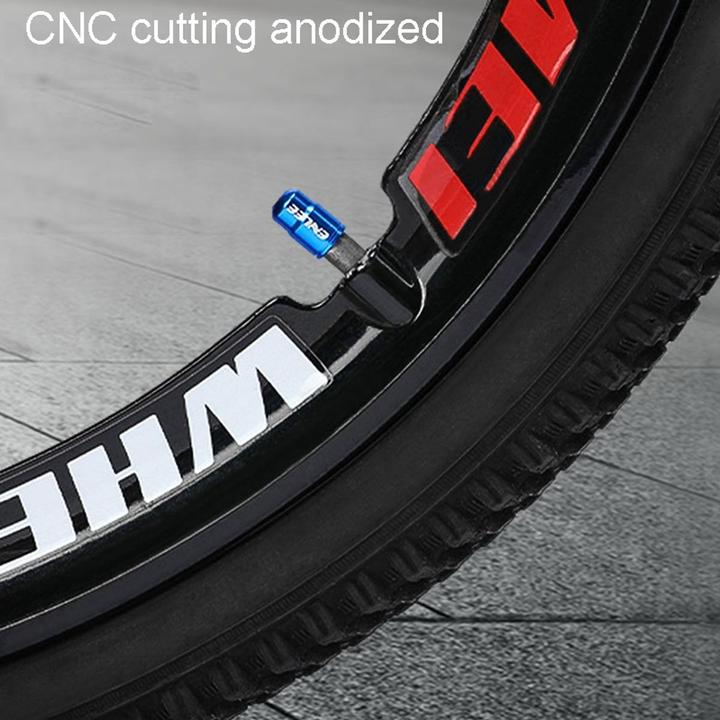 Produktbild König Design 2er Ventilkappe Presta Fahrrad Sclaverand Französisches Ventil Bike SV Aluminium