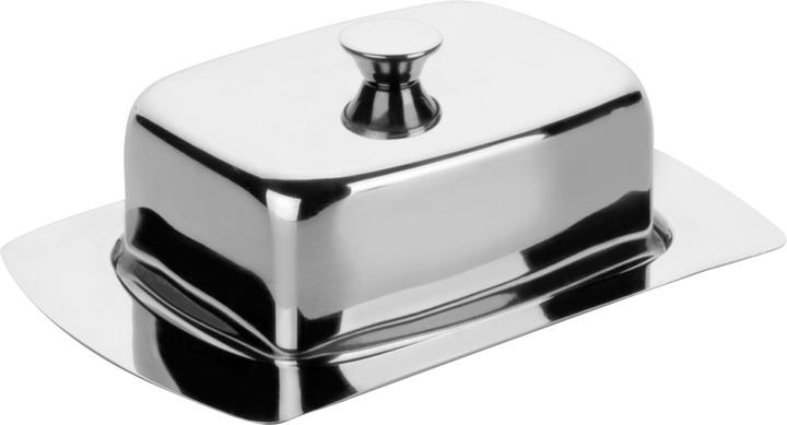 Actual product image Ibili Butter dish with lid Stainless steel 19 x 12 cm Practical for storing butter (20 l)