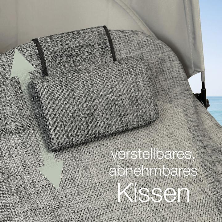 Produktbild Aktivshop Relax-Schaukelliege grau-kariert (157 cm)