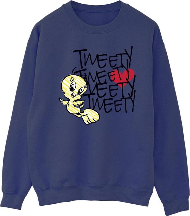 Actual product image Looney Tunes Mens Tweety Love Heart Sweatshirt (M)