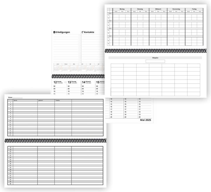 Produktbild Lehrer - Tischkalender 2024/25 (Harter Einband)