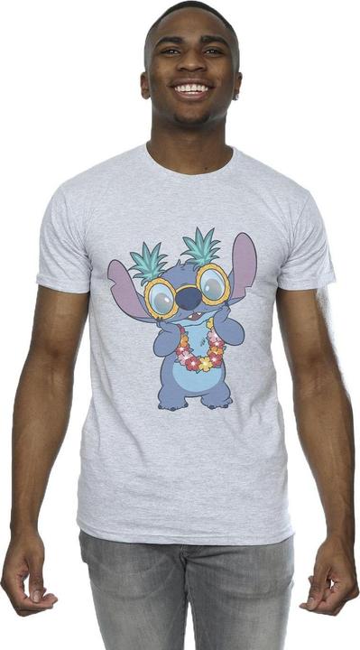 Actual product image Disney Mens Lilo And Stitch Tropical Fun T-Shirt (5XL)