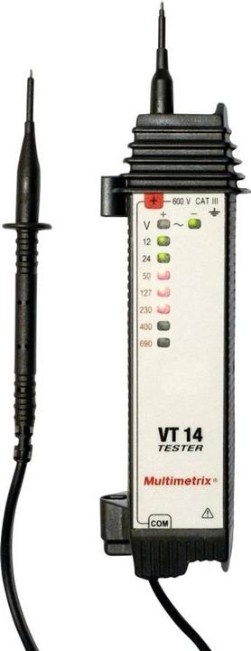 Actual product image Multimetrix VT 14 two-pole voltage tester (CAT III 600V)