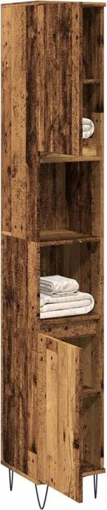 Produktbild VidaXL Badschrank Hochschrank Badezimmerschrank Badmöbel Schrank Altholz-Optik (30 x 30 x 190 cm)