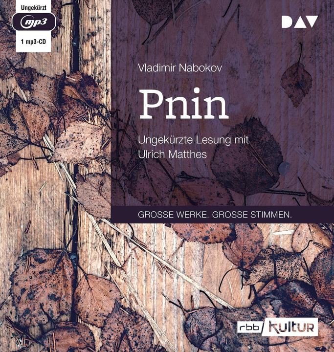 Produktbild Pnin (Vladimir Nabokov, Ulrich Matthes, Dieter E. Zimmer, Deutsch)