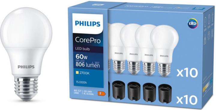 Immagine prodotto Philips CorePro LED (E27, 8 W, 806 lm, 1 x, F)