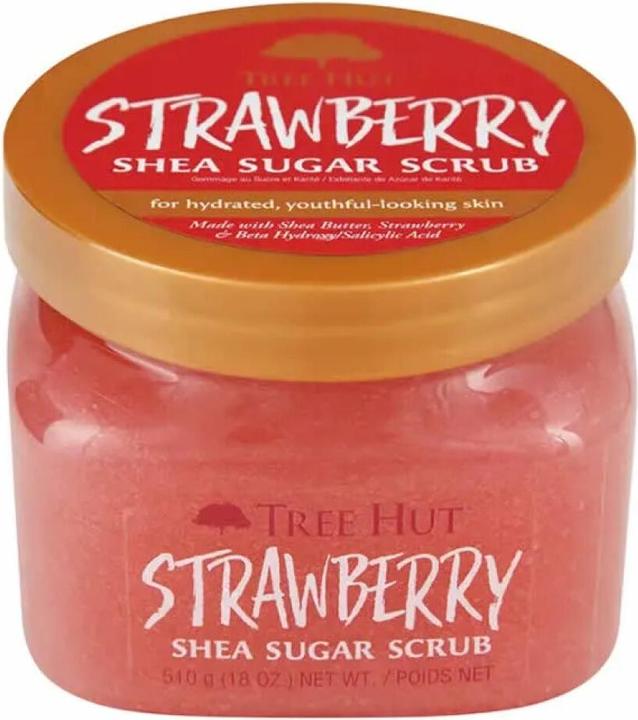 Immagine prodotto Tree Hut Scrub per il corpo allo zucchero di karitè e fragola 18 oz. (510 ml)