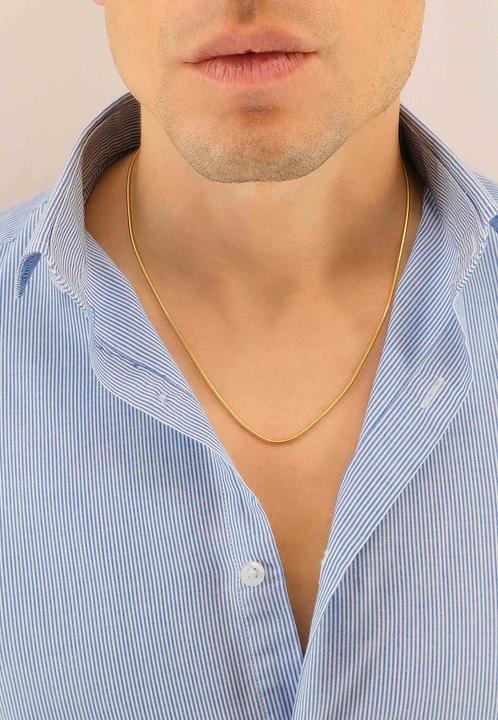 Actual product image Muau Snake (18K 750, Polished gold, 42 cm)