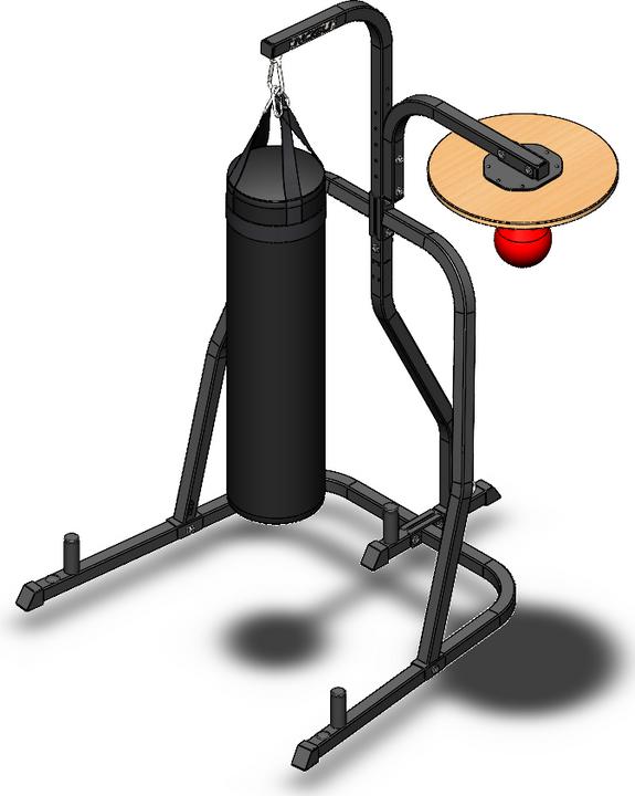 Nobu Athletics Punching bag holder with speed bulb platform (32 kg)