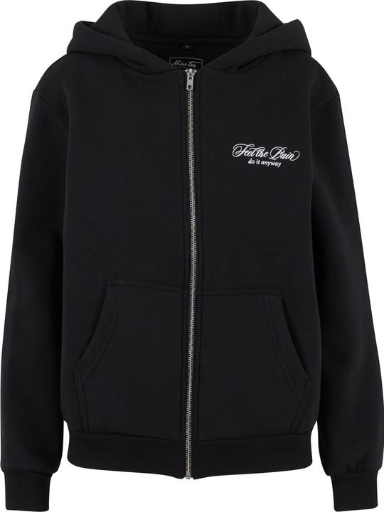 Miss Tee Feel The Pain Ladies Fluffy Zip Hoody - 185287