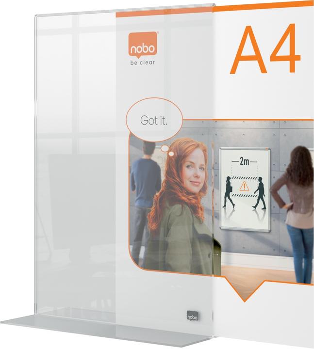 Actual product image Nobo Freestanding Poster Frame Premium Plus Acrylic (A4)