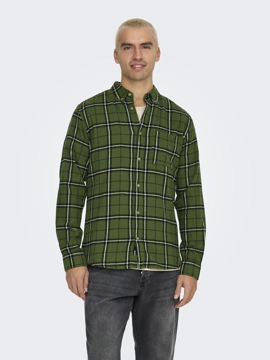 Actual product image Only & Sons Onsral Ls Slim Check Shirt (XS)