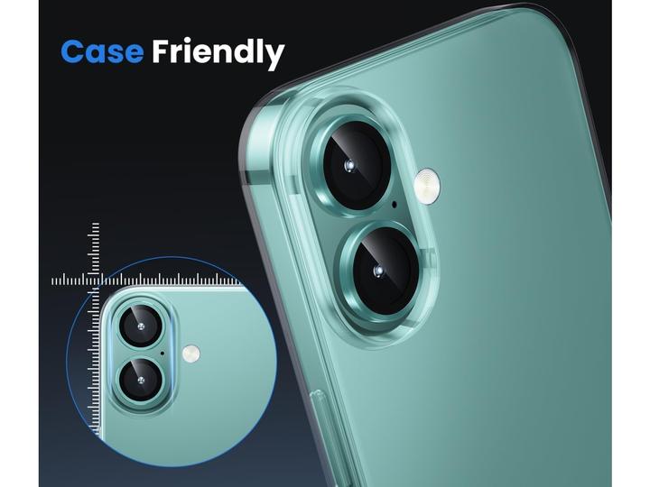 Actual product image Screenguard Camera Lens Protector protective glass Apple iPhone 16 (1 Piece, Apple iPhone 16)