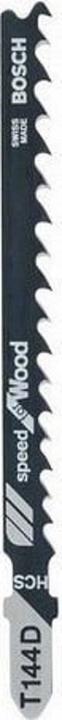 Actual product image Bosch Professional Zubehör Jigsaw blade T 144 D Speed for Wood, 100-pack