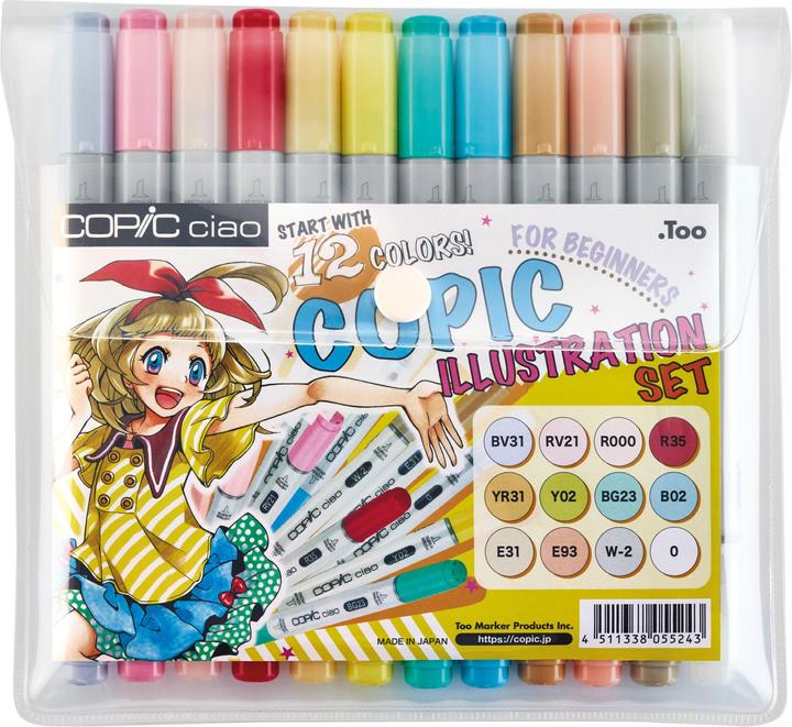 Actual product image Copic Marker Ciao (12 x)