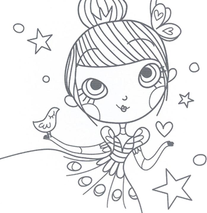 Image du produit Avenue Mandarine Graffy Paint, Princesse, 20x20 cm -