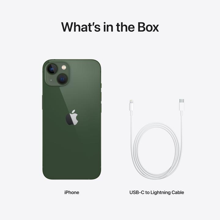 Actual product image Apple iPhone 13 (128 GB, Green, 6.10", SIM + eSIM, 12 Mpx, 5G)