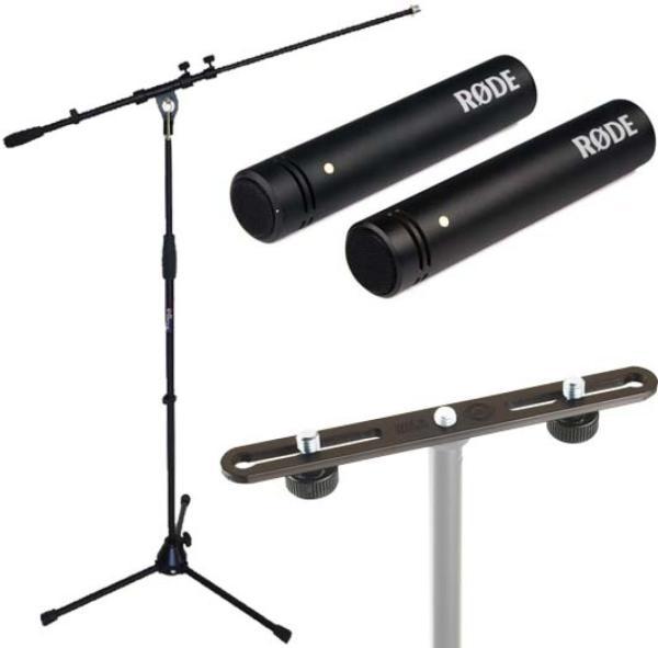 Actual product image RØDE M5 MP microphone set with microphone stand with stereo bar