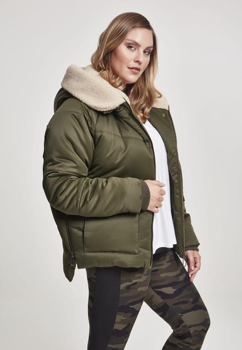 Actual product image Urban Classics Ladies Sherpa Hooded Jacket (L)