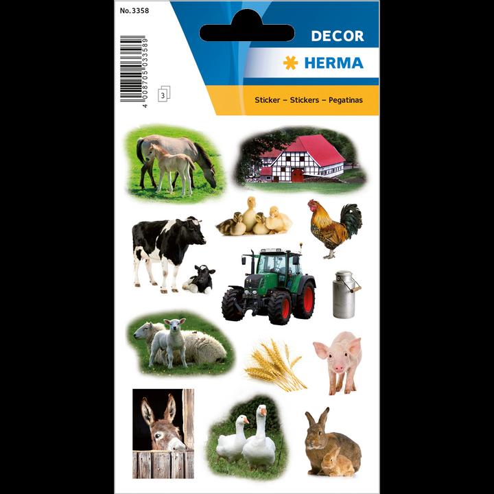 Actual product image Herma Farm stickers