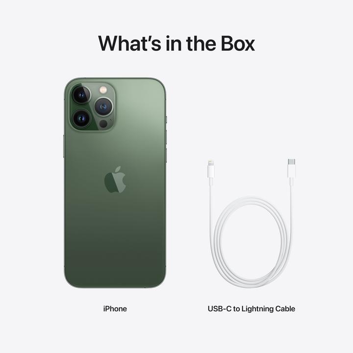 Produktbild Apple iPhone 13 Pro Max (256 GB, Alpine Green, 6.70", SIM + eSIM, 12 Mpx, 5G)