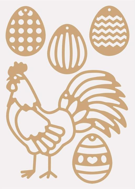 Actual product image Folia Easter transparent pictures craft set 21 pieces