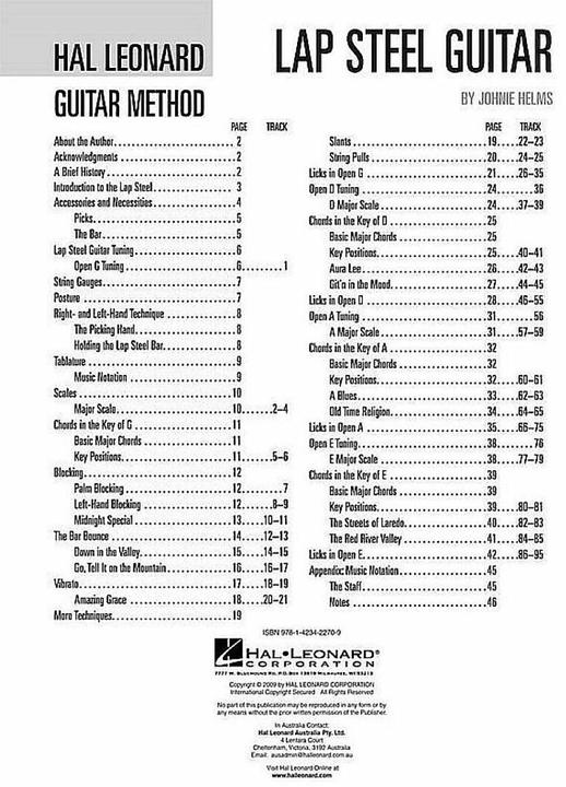Produktbild The Lap Steel Guitar Method (Englisch, Johnie Helms, 2009)