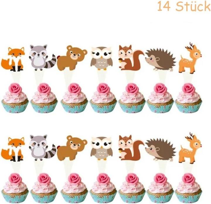 Produktbild ASMI 75-teiliges Party-Set Wald Tiere