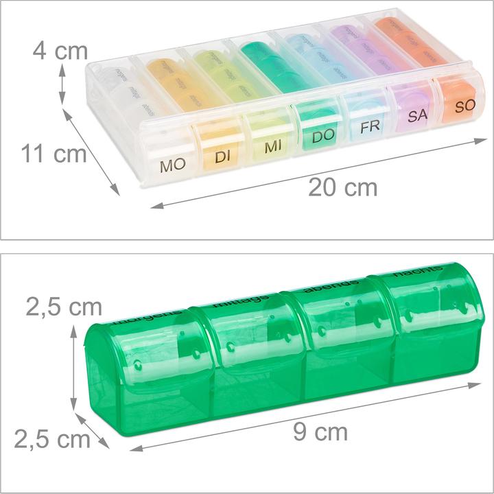 Actual product image Relaxdays Pillbox