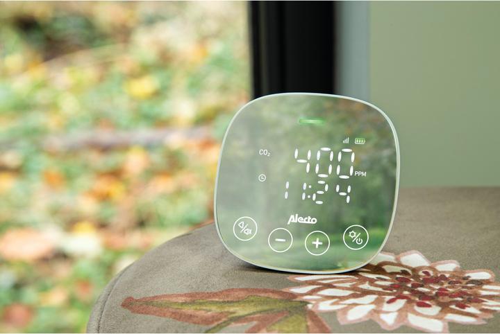 Actual product image Alecto CO2 meter AQ30 with NDIR sensor and humidity meter