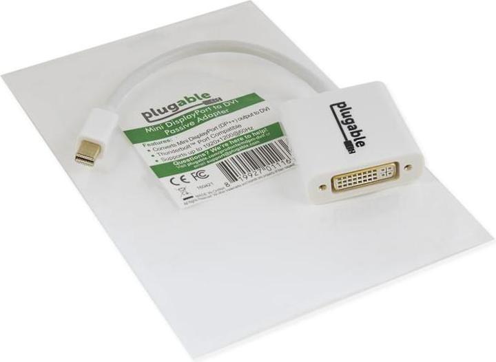 Produktbild Plugable Mini DP (TBT 2) to DVI Adapter (DVI, Mini DP)