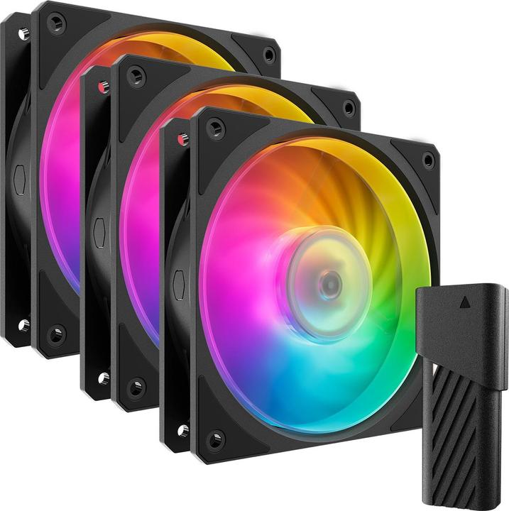 Immagine prodotto Cooler Master CooMas Mobius 120P ARGB 3-Pack Nero