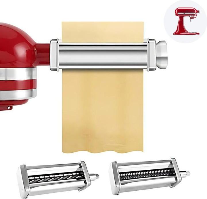 Actual product image Hermex Alternative pasta attachment for KitchenAid pasta machine set pasta attachment