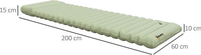 Immagine prodotto Swisshandel24 Materassino gonfiabile, materassino da campeggio, idrorepellente, resistente agli strappi, con